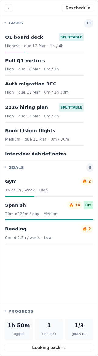 Increment Todo Sidebar